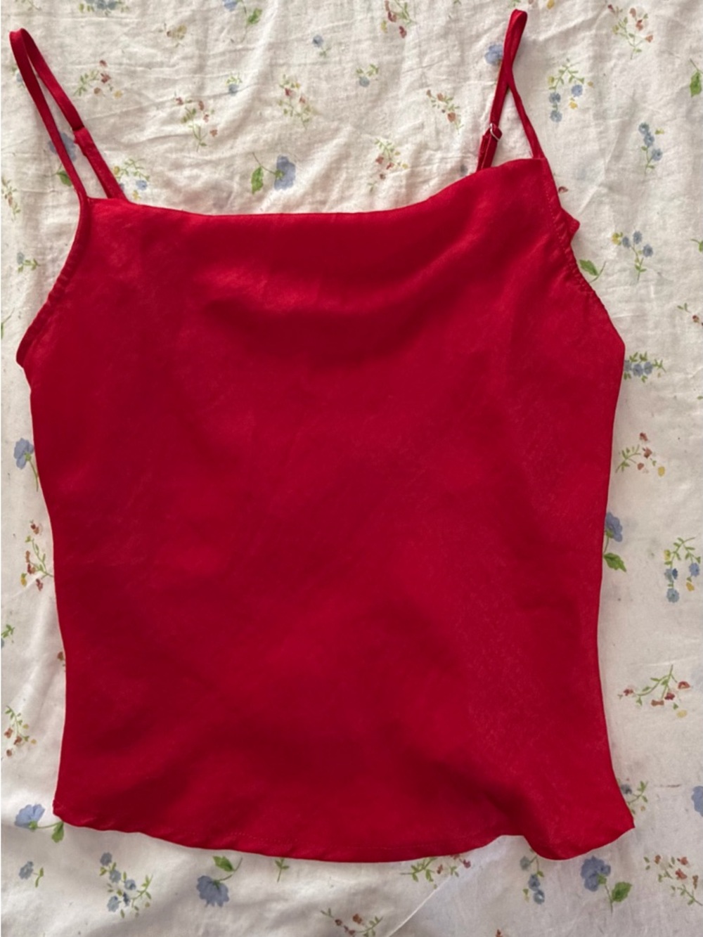 Women’s Cotton On Red Satin Cami Top